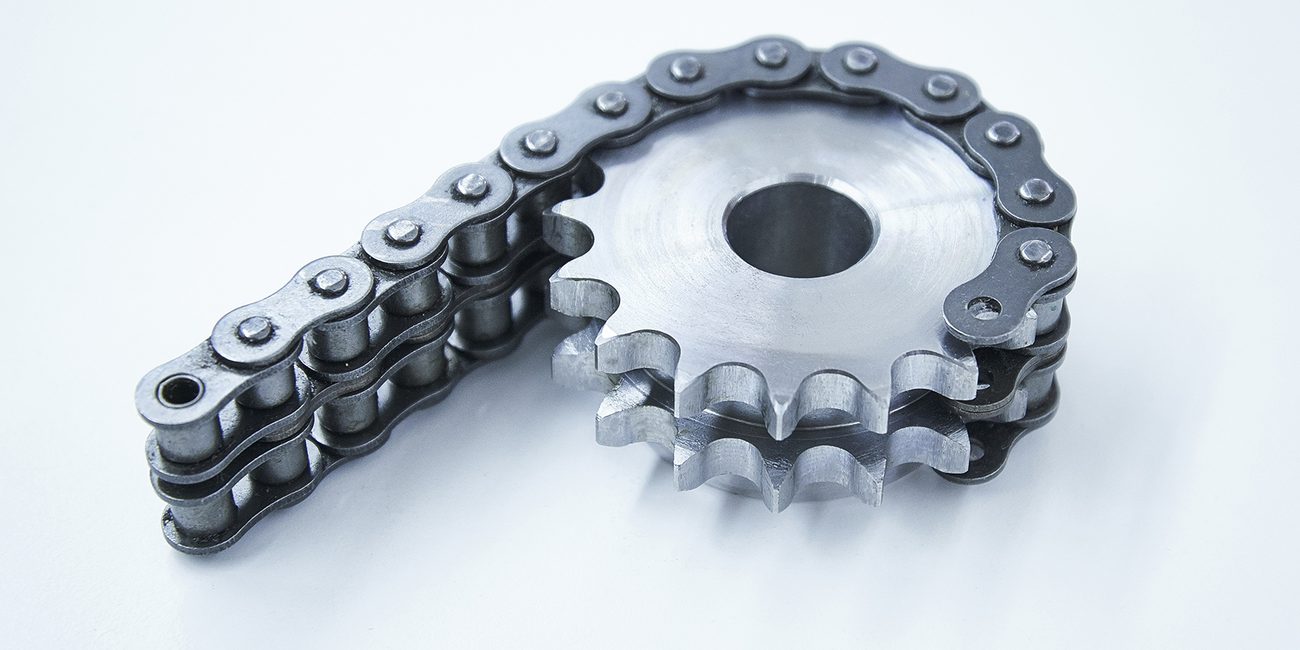 Kettenrad mit Rollenkette